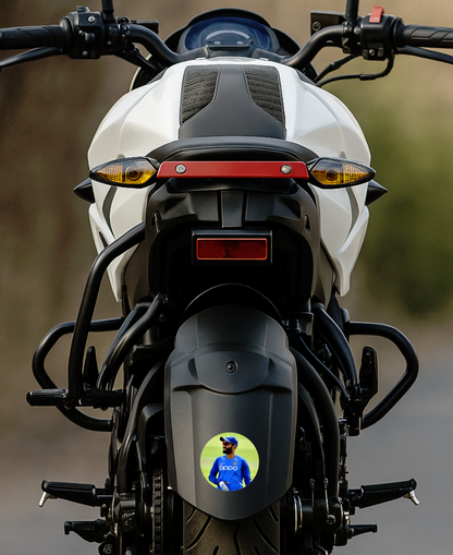 Smeeps Dinesh Karthik Sticker – 10.16 cm (4 Inch) Team India Wicketkeeper Fan Vinyl Decal | Waterproof UV Resistant Round Sticker