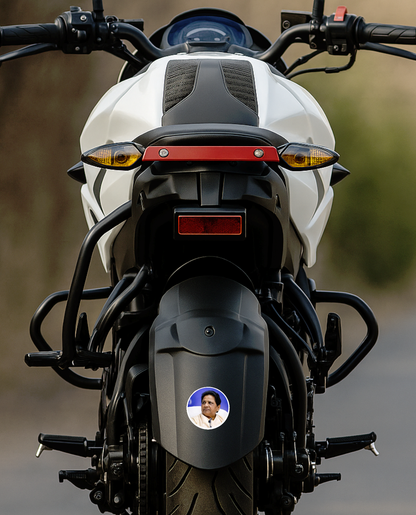 Smeeps Mayawati Bahujan Samaj Party Sticker – 10.16 cm (4 Inch) Round Car & Bike Vinyl Decal | Waterproof UV Resistant Political Design