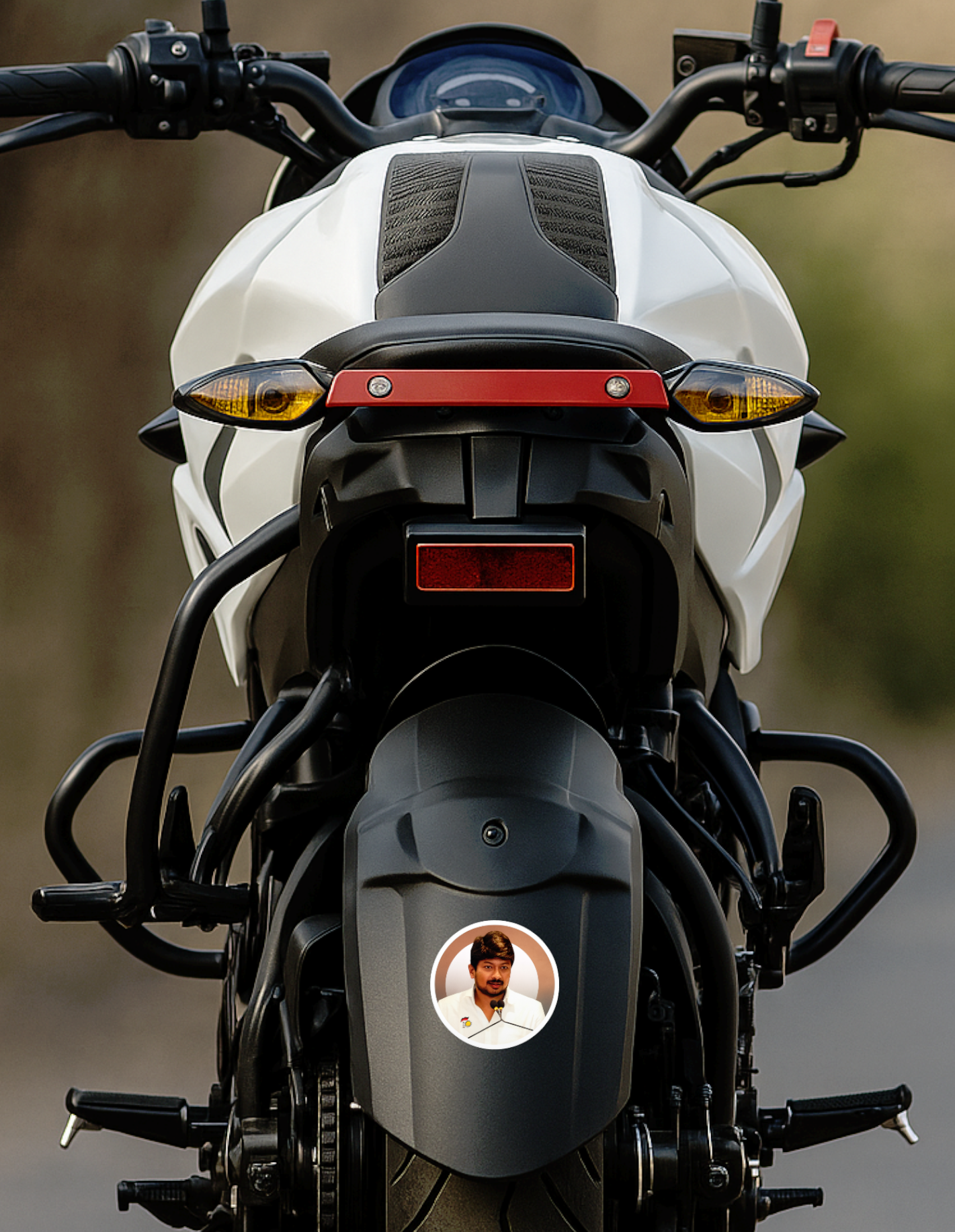 Smeeps Udhayanidhi Stalin Sticker – Premium Round Political Sticker | 10.16 cm Vinyl Decal | Waterproof & UV Resistant DMK Supporter Sticker