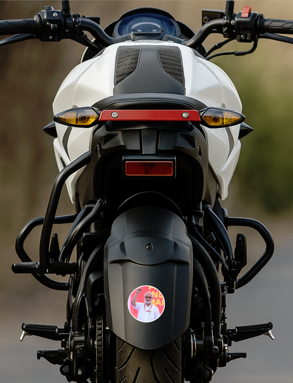 Smeeps M A Baby CPI(M) Sticker – 10.16 cm (4 Inch) Round Car & Bike Vinyl Decal | Waterproof UV Resistant Political Design