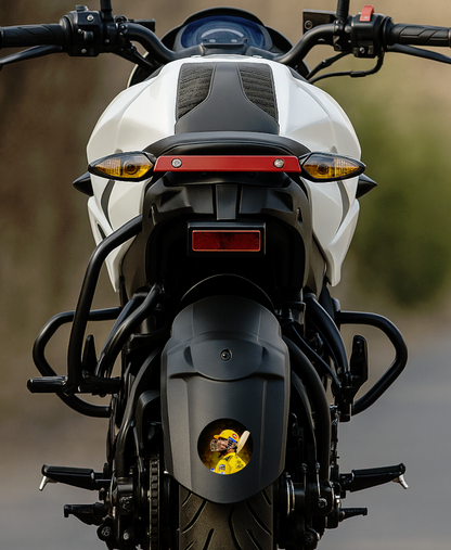 Smeeps MS Dhoni CSK Helmet Sticker – 10.16 cm (4 Inch) Round Car & Bike Vinyl Decal | Yellow Jersey Captain Cool Design | Waterproof UV Resistant