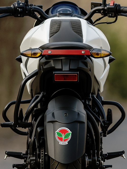 Smeeps AIADMK Red Emblem Sticker – 10.16 x 9.40 cm Car & Bike Vinyl Decal | Waterproof & UV Resistant | Political Party Symbol Sticker