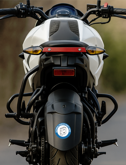 Smeeps National People’s Party NPP Sticker – 10.16 cm (4 Inch) Round Car & Bike Vinyl Decal | Waterproof UV Resistant Political Party Design