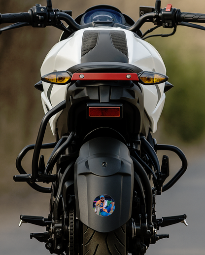 Smeeps Rohit Sharma World Cup Trophy Sticker – 10.16 × 10.16 cm (4 × 4 Inch) Round Car & Bike Vinyl Decal | Team India Captain Celebration Design | Waterproof UV Resistant