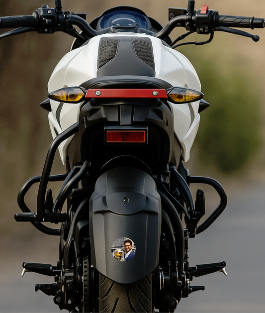 Smeeps Sachin Tendulkar Sticker – 10.16 cm (4 Inch) World Cup Trophy Vinyl Decal | Cricket Legend Fan Round Sticker | Waterproof UV Resistant