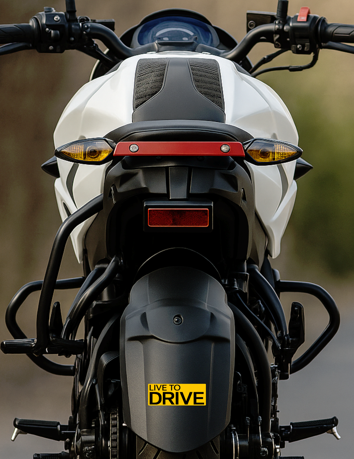 Smeeps Live To Drive Sticker – 14 × 5.08 cm (5.5 × 2 Inch) Premium Vinyl Decal | Bold Motivational Bike Quote Design | Waterproof UV Resistant Wash Proof | Pack of 1