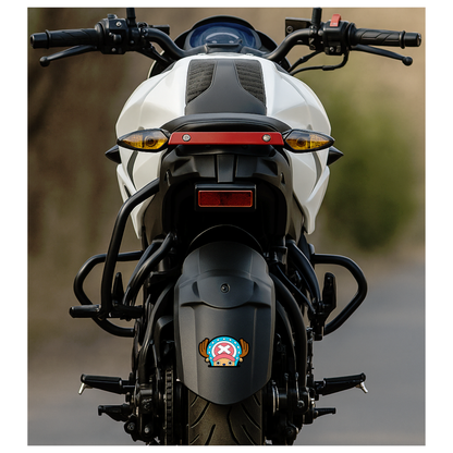 Smeeps Chopper Peeking Sticker – 11.94 x 7.62 cm Car Rear Glass Peek Decal | Cute One Piece Anime Vinyl | Waterproof & UV-Resistant