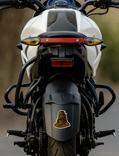 Smeeps Adiyogi Shiva Car Sticker – 10.16 x 9.4 cm Spiritual Mahadev Decal | Waterproof & UV-Proof Vinyl for Car, Bike