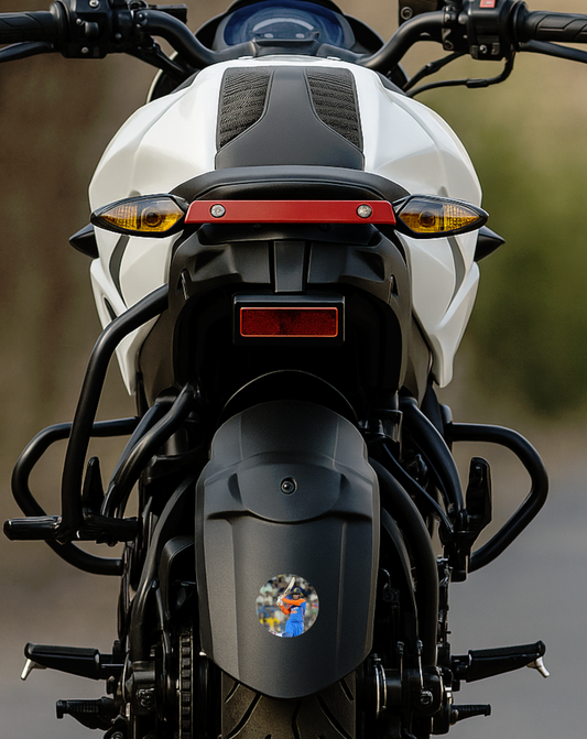 Smeeps Abhishek Sharma Sticker – 10.16 cm (4 Inch) India Cricket Fan Vinyl Decal | Waterproof UV Resistant Round Sticker