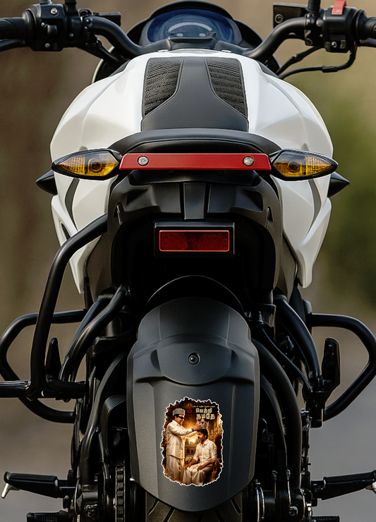 Thalapathy Vijay “Vetri Namadhe” Die-Cut Sticker – 10.67 × 7.62 cm (4.2 × 3 Inch) Waterproof UV Resistant Vinyl Car & Bike Sticker for Car, Helmet, Laptop & Rear Glass | Premium Tamil Political Fan Art Decal Pack of 1