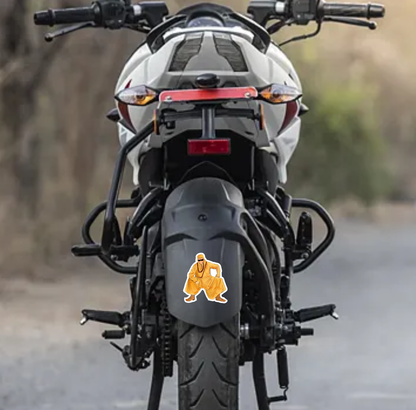 Smeeps Cool Monk Sticker – 8.64 x 10.16 cm Trendy Spiritual Vinyl Decal | Unique Saffron Robe Design | Waterproof & Durable