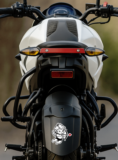 Smeeps Cute Cupid Angel Car & Bike Sticker – 10.16 × 8.40 cm (4 × 3.7 Inch) Love Angel Vinyl Decal | Waterproof UV Resistant Wash Proof Durable