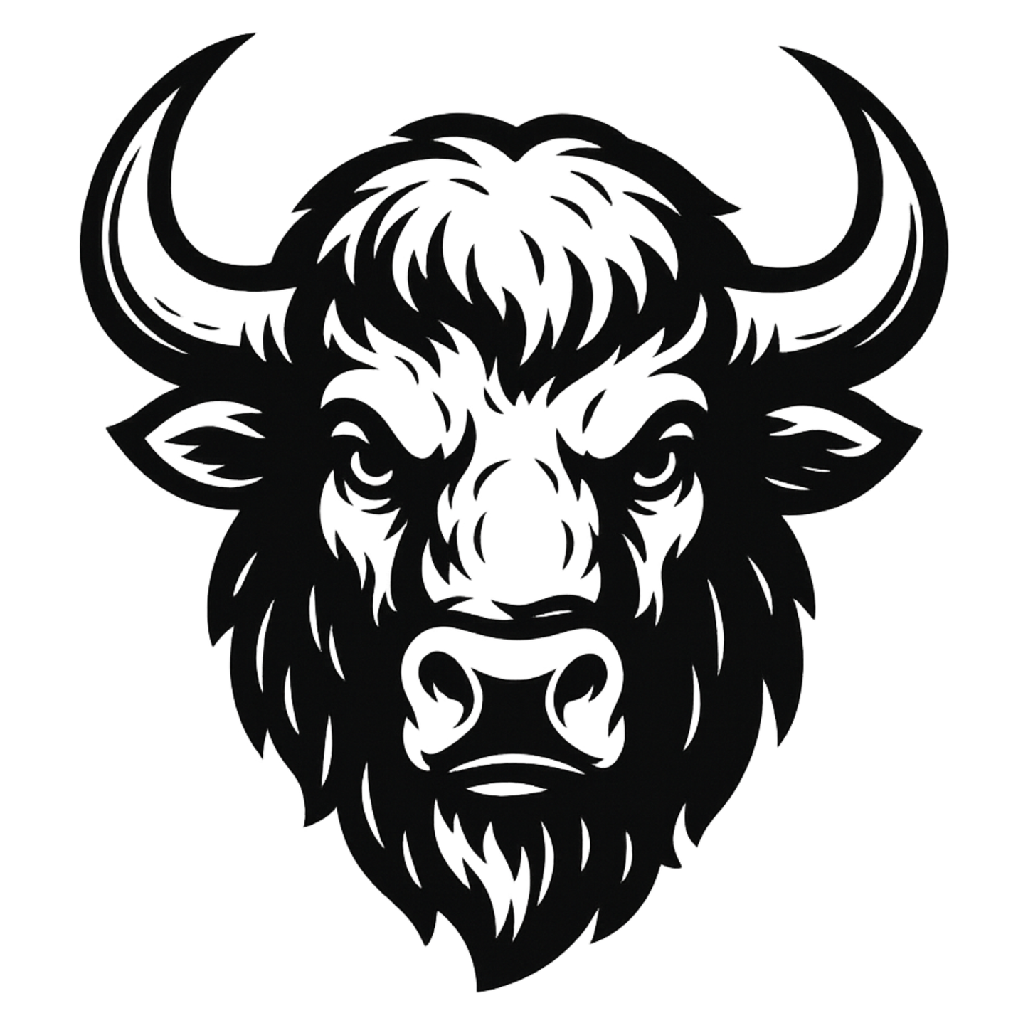Smeeps Bison Head Sticker – 8.89 x 7.62 cm Car & Bike Vinyl Decal | Bold Bull Design | Waterproof & Durable