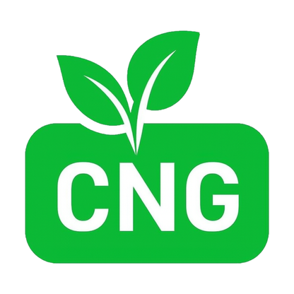 Smeeps CNG Leaf Sticker – 10.16 x 9 cm Eco-Friendly Green Fuel Type Car & Bike Vinyl Decal | Waterproof | Clear CNG Identification