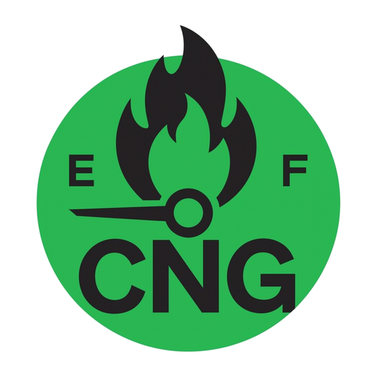 Smeeps CNG Fuel Gauge Sticker – 10.16 x 10.16 cm Round Green Gas Indicator Car & Bike Vinyl Decal | Waterproof | Clear CNG Identification