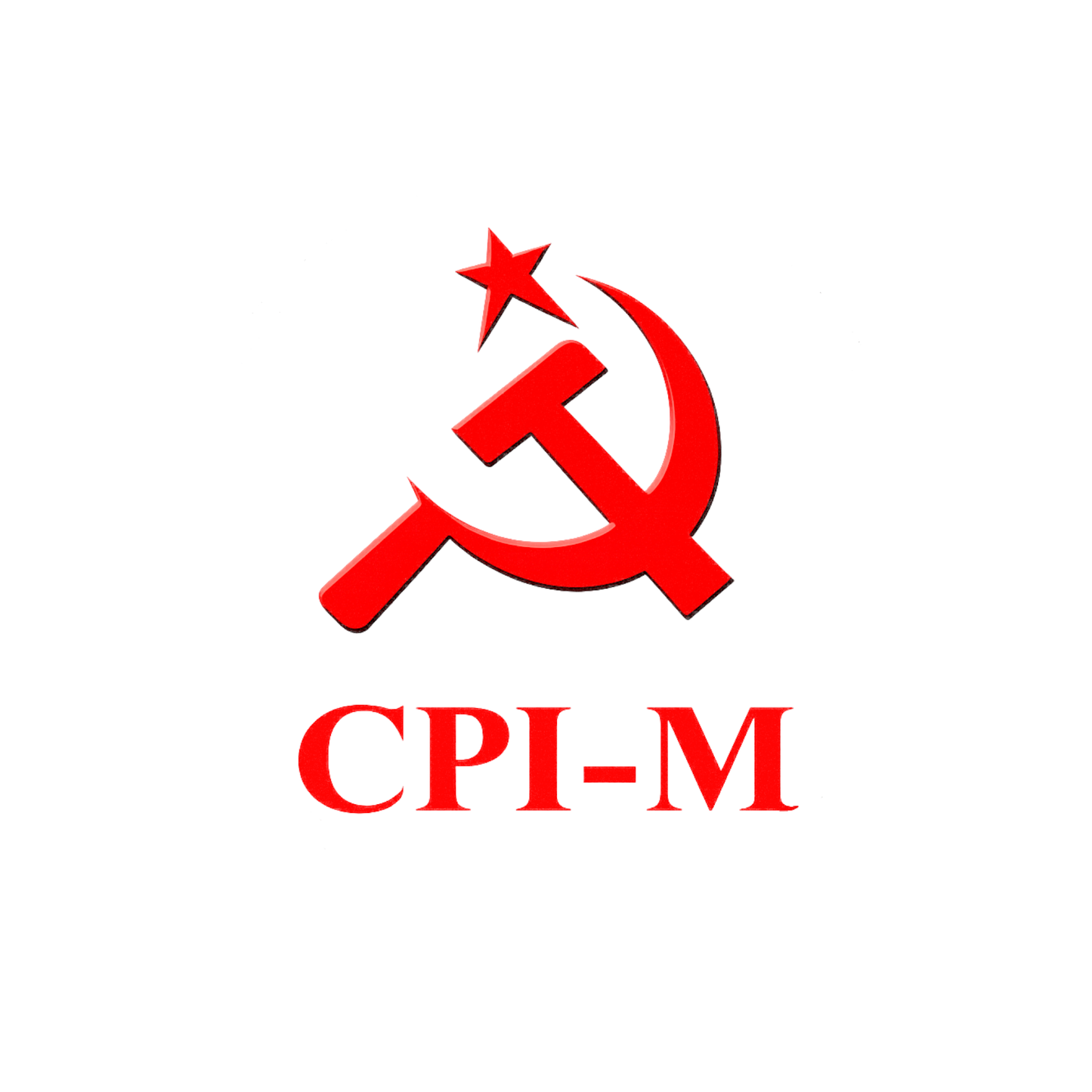 Smeeps CPI-M Party Logo Round Sticker – 10.16 cm (4 Inch) Vinyl Car & Bike Decal | Waterproof UV Resistant Political Sticker