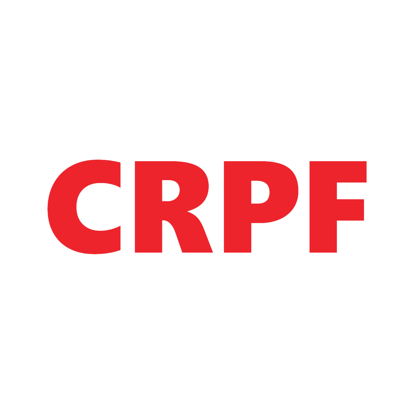 Smeeps CRPF Red Letter Car Sticker – 3 x 10.25 cm Waterproof Vinyl Decal | Bold Military Style for Car, Bike, Helmet