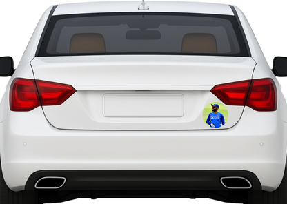 Smeeps Dinesh Karthik Sticker – 10.16 cm (4 Inch) Team India Wicketkeeper Fan Vinyl Decal | Waterproof UV Resistant Round Sticker