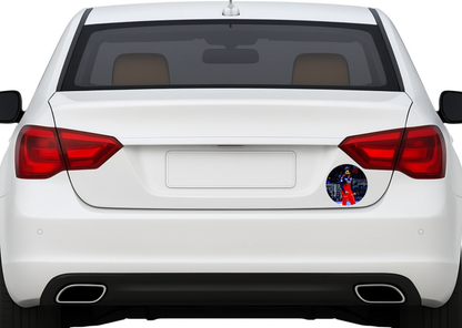 Smeeps KL Rahul Sticker – 10.16 cm (4 Inch) Indian Cricket Star Fan Vinyl Decal | Waterproof UV Resistant Round Sticker