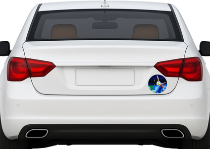 Smeeps Rishabh Pant Sticker – 10.16 cm (4 Inch) Indian Cricket Star Fan Vinyl Decal | Waterproof UV Resistant Round Car & Bike Sticker