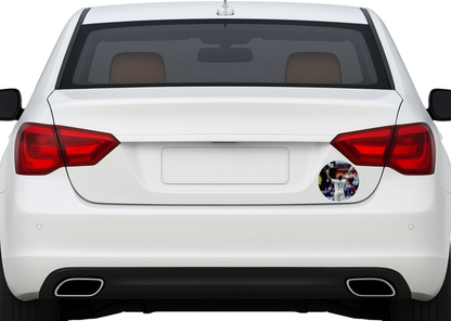 Smeeps Rishabh Pant Sticker – 10.16 cm (4 Inch) Indian Cricket Star Fan Vinyl Decal | Waterproof UV Resistant Round Car & Bike Sticker