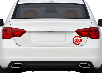 Smeeps Janasena Party Logo Sticker – 10.16 cm (4 Inch) Round Political Vinyl Decal | Waterproof UV Resistant Car & Bike Sticker