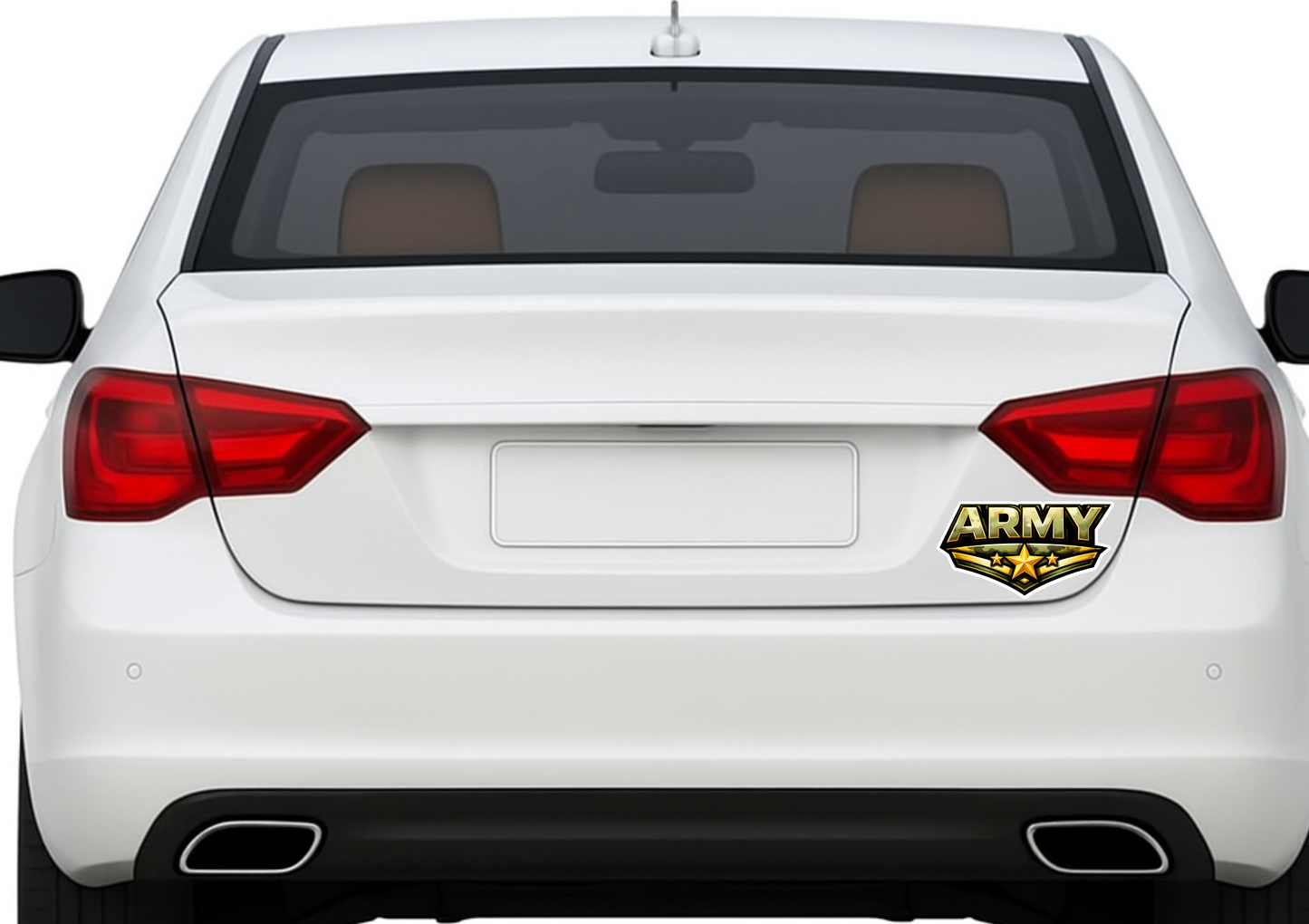 Smeeps ARMY Logo Sticker – 11.43 cm (4.5 Inch) Military Style Vinyl Decal | Waterproof UV Resistant Car & Bike Sticker