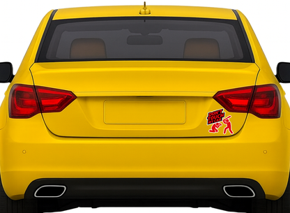 Smeeps Don’t Touch My Car Sticker – 10.42 × 10.16 cm (4.1 × 4 Inch) Waterproof Vinyl Funny Warning Sticker for Cars & Bikes | UV Resistant | Pack of 1