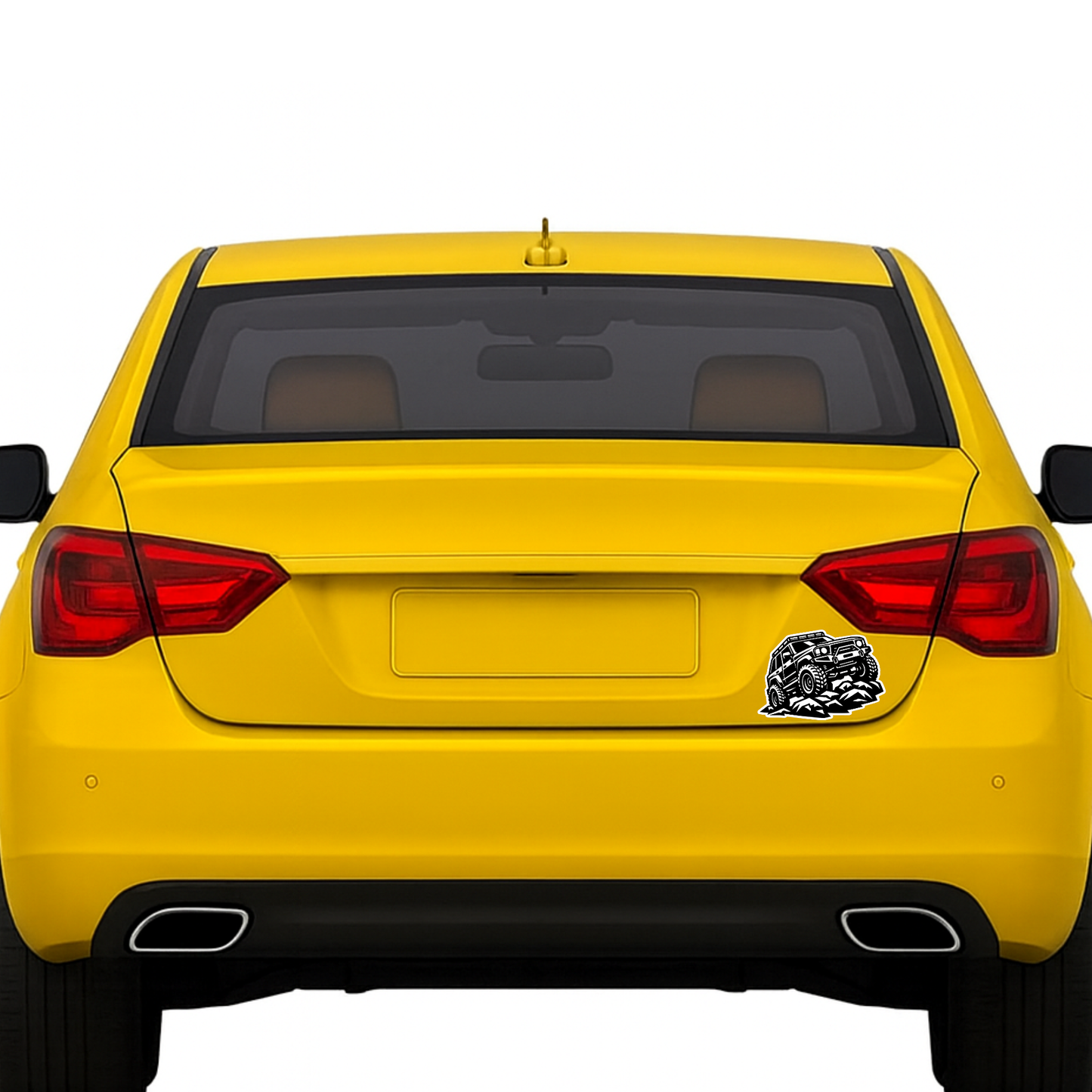 Smeeps Off Road SUV Vinyl Sticker – 11.43 × 7.88 cm (4.5 × 3.1 Inch) Waterproof 4x4 Adventure Car Sticker | UV Resistant Off-Road Jeep Decal | Pack of 1