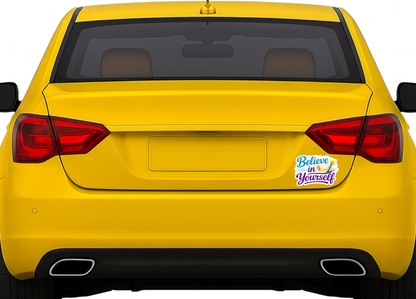Smeeps Believe in Yourself Sticker – 10.67 × 7.62 cm (4.2 × 3 Inch) Motivational Quote Vinyl Sticker | Waterproof UV Resistant Wash Proof Durable