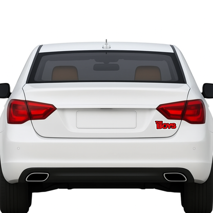 Smeeps The Boys Sticker – 11.68 x 5.08 cm Car & Bike Vinyl Decal | Bold Red Text Design | Waterproof & Durable Series-Themed Sticker