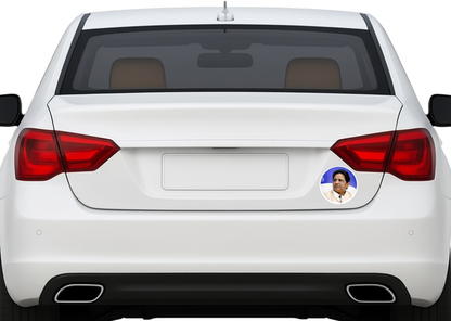 Smeeps Mayawati Bahujan Samaj Party Sticker – 10.16 cm (4 Inch) Round Car & Bike Vinyl Decal | Waterproof UV Resistant Political Design