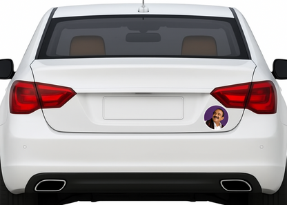 Smeeps Vaiko Portrait Round Sticker – 10.16 cm (4 Inch) Car & Bike Vinyl Decal | Waterproof UV Resistant Political Sticker