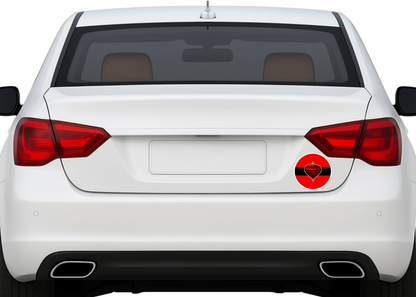 Smeeps MDMK Party Symbol Sticker – 10.16 cm (4 Inch) Round Car & Bike Vinyl Decal | Waterproof UV Resistant Political Design