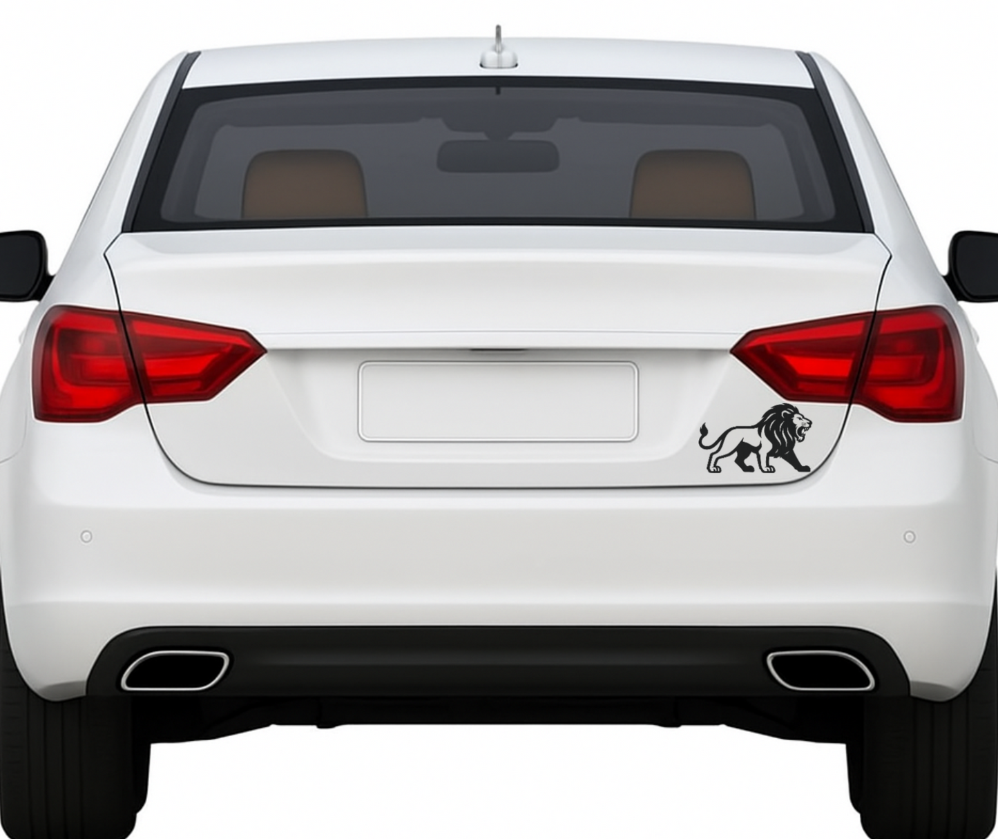 Smeeps Roaring Lion Sticker – 5.34 x 8.89 cm Car & Bike Vinyl Decal | Bold Lion Silhouette Design | Waterproof & Durable