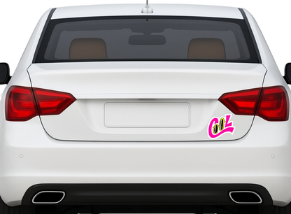Smeeps “COOL” Sunglasses Sticker – 10.16 x 9.15 cm Trendy Neon Style Vinyl Decal | Retro Pink & Yellow Design | Waterproof & UV-Resistant Car, Bike & Laptop Sticker