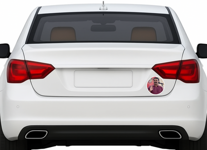 Smeeps Seeman Sticker – 10.16 cm Round Car & Bike Vinyl Decal | Waterproof Political Leader Design