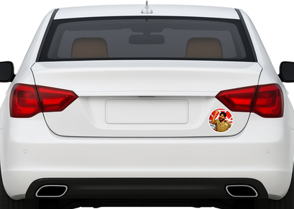 Smeeps Pawan Kalyan Sticker – 10.16 cm Round Car & Bike Vinyl Decal | Powerful Political Leader Design | Waterproof & UV Resistant