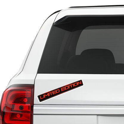 Smeeps Limited Edition Sticker – 12.7 × 6.35 cm (5 × 2.5 Inch) Premium Vinyl Decal | Sporty Red Typography Bike Design | Waterproof UV Resistant Wash Proof | Pack of 1