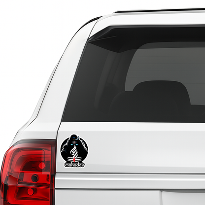 Smeeps Mahadev Vinyl Sticker – 9.66 × 11.43 cm (3.8 × 4.5 Inch) Premium Waterproof Shiva Decal | Dark Mahakal Trishul Design | UV Resistant Wash Proof | Pack of 1