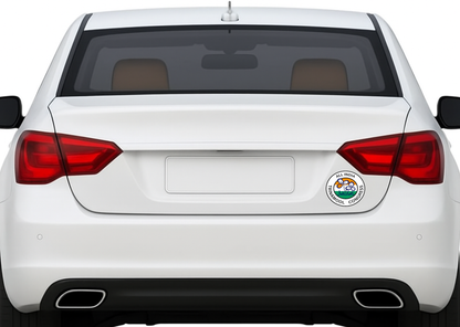 Smeeps All India Trinamool Congress Logo Round Sticker – 10.16 cm / 4 Inch Car & Bike Vinyl Decal | AITC Party Emblem | Waterproof & UV Resistant