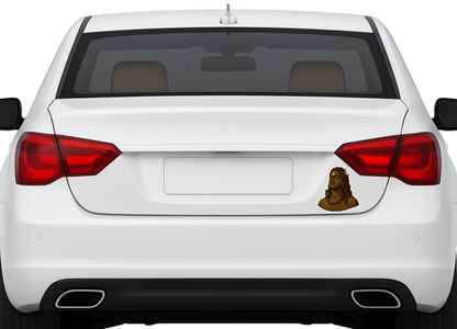 Smeeps Adiyogi Shiva Car Sticker – 10.16 x 9.4 cm Spiritual Mahadev Decal | Waterproof & UV-Proof Vinyl for Car, Bike