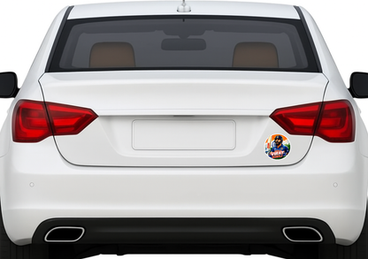 Smeeps Virat Kohli Sticker – 10.16 × 10.16 cm (4 × 4 Inch) Round Car & Bike Vinyl Decal | Team India Cricket Champion Design | Waterproof UV Resistant