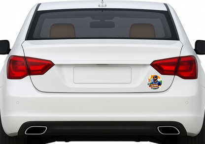 Smeeps King Kohli Virat Sticker – 10.16 × 10.16 cm (4 × 4 Inch) Round Car & Bike Vinyl Decal | Indian Cricket Icon Design | Waterproof UV Resistant