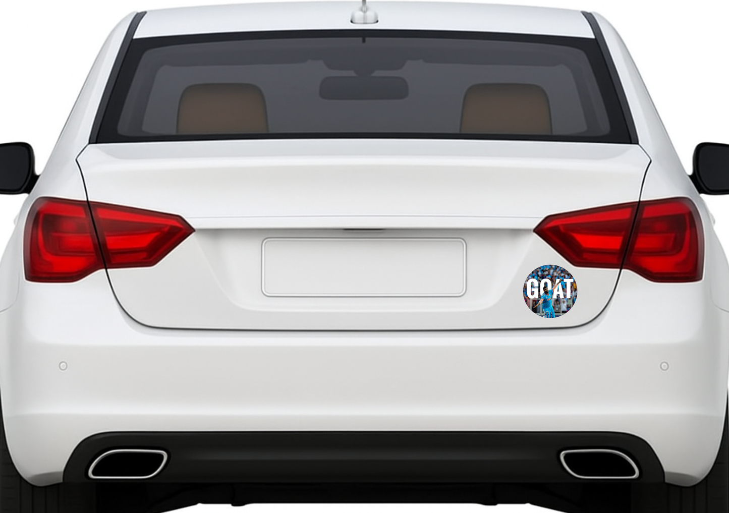 Smeeps Jasprit Bumrah GOAT Sticker – 10.16 × 10.16 cm (4 × 4 Inch) Round Car & Bike Vinyl Decal | Indian Cricket Fast Bowler Design | Waterproof UV Resistant