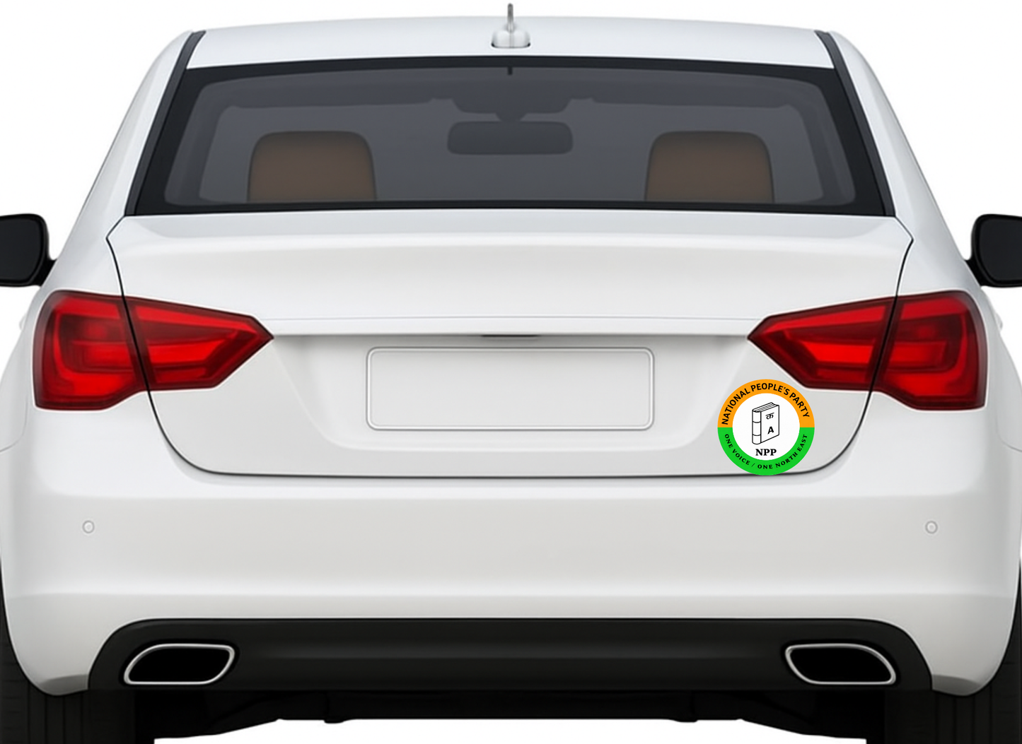 Smeeps Political Party Logo Sticker – 10.16 x 10.16 cm Car & Bike Vinyl Decal | Waterproof UV Resistant Election Symbol Design