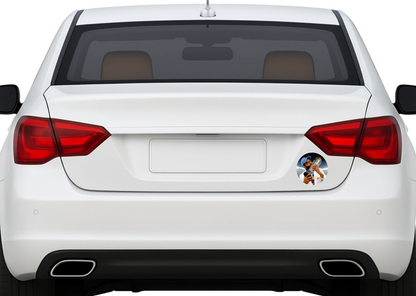 Smeeps Indian Cricket Player Celebration Sticker – 10.16 cm (4 Inch) Round Vinyl Car & Bike Decal | Waterproof UV Resistant Sports Fan Sticker