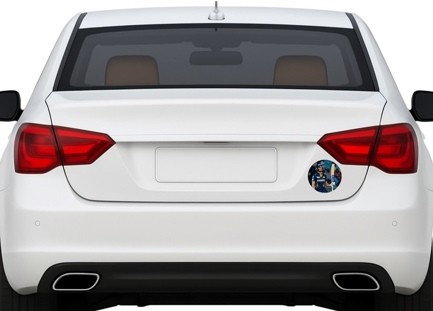 Smeeps Shubman Gill Sticker – 10.16 cm (4 Inch) India Cricket Star Vinyl Decal | Waterproof UV Resistant Round Sticker