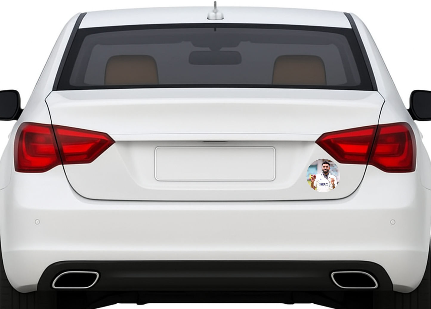 Smeeps Mohammed Siraj Sticker – 10.16 cm (4 Inch) Team India Fast Bowler Vinyl Decal | Waterproof UV Resistant Round Sticker