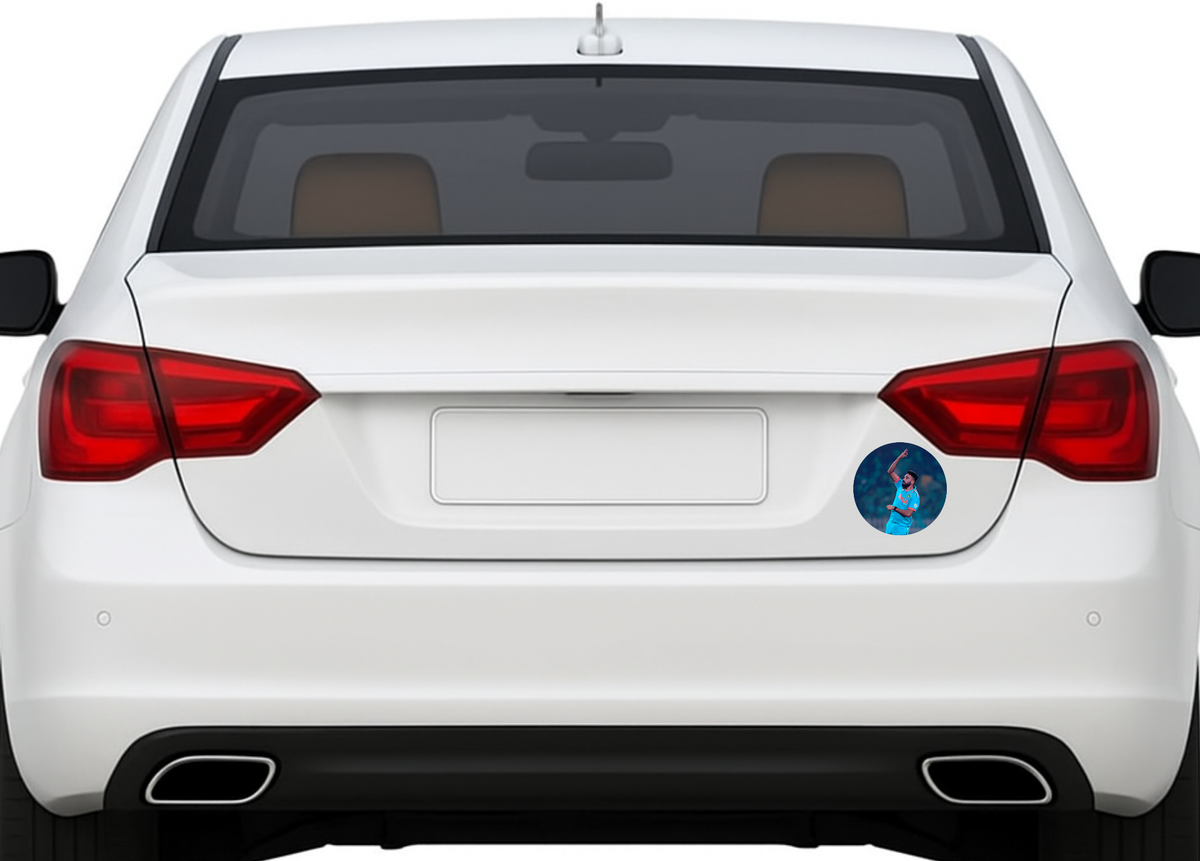 Smeeps Sachin Tendulkar Sticker – 10.16 cm (4 Inch) India Cricket Legend Fan Vinyl Decal | Waterproof UV Resistant Round Sticker
